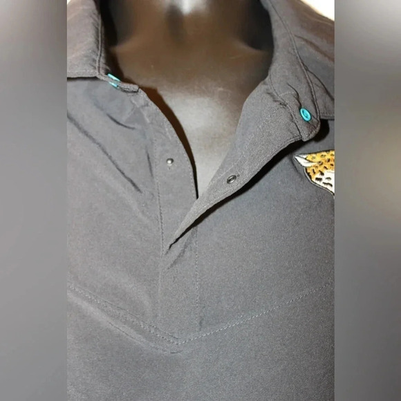 Men's Jacksonville Jaguars Nike Black Sideline UV Performance Polo Size XXL - Picture 9 of 13